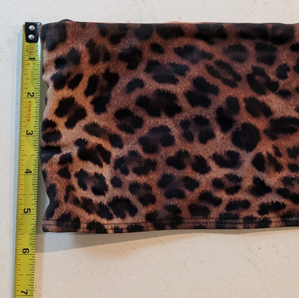 Leopard Print Bandeau Top